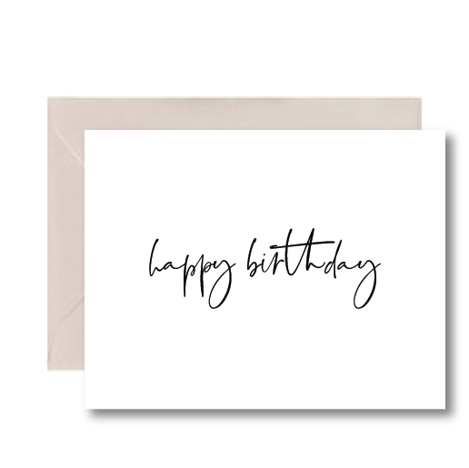 "Happy Birthday" - Card