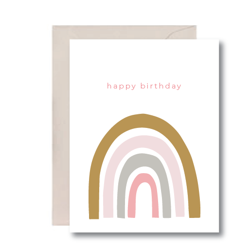 "Happy Birthday" - Rainbow Card