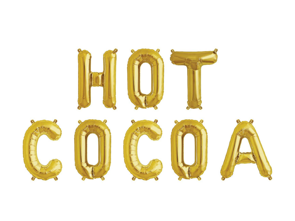 Hot Cocoa Balloon Banner
