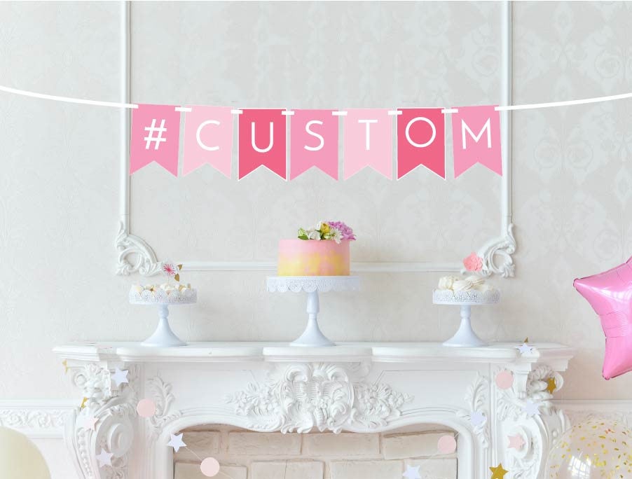 Custom Hashtag Banner