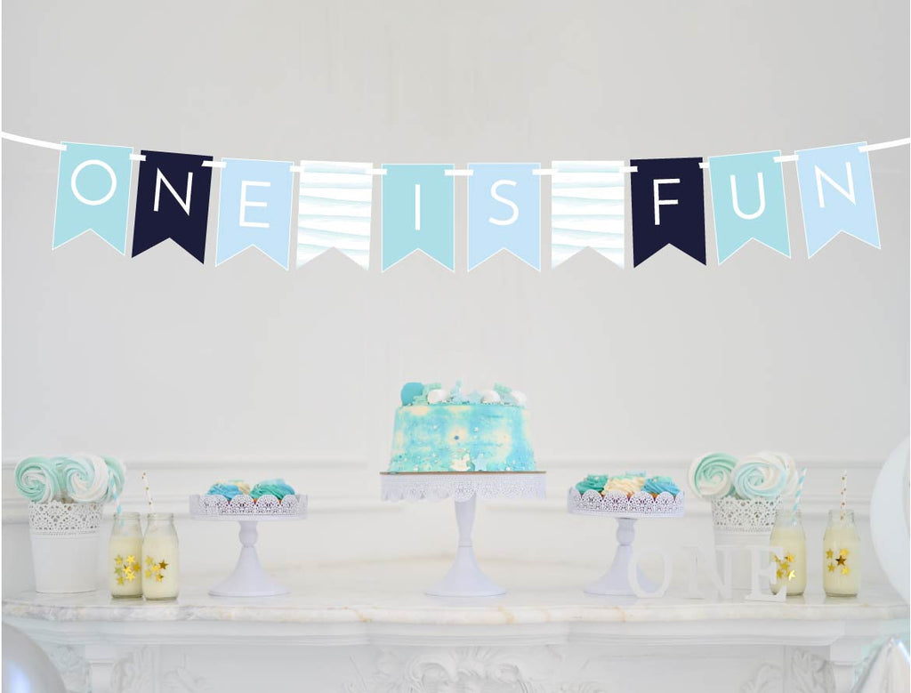 One is Fun Birthday Banner