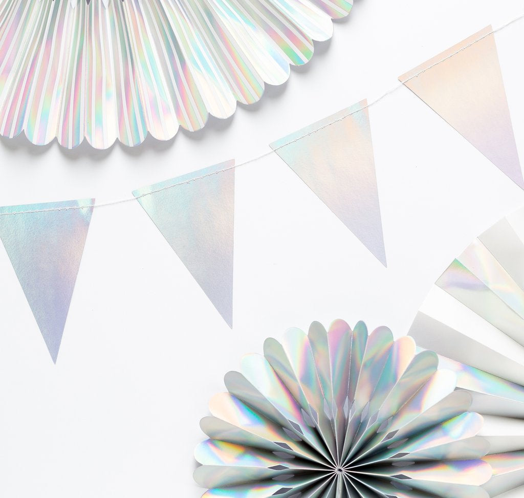 Holographic Pennant Garland