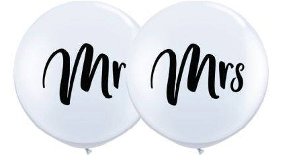 36" Mr and Mrs Balloons