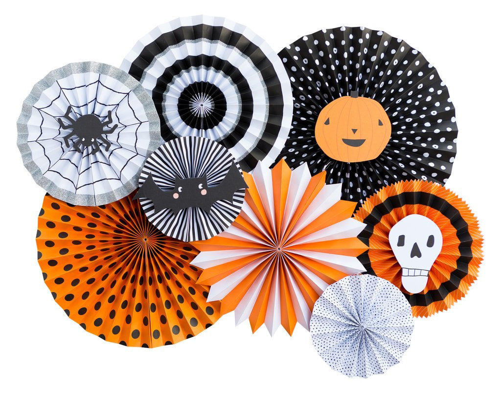 Halloween Party Fans - Set of 8