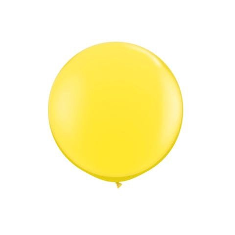 36" Yellow Latex Balloon