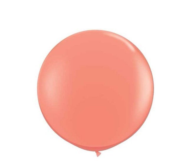 36" Coral Latex Balloon