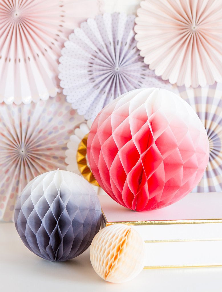 Pink Honeycomb Balls