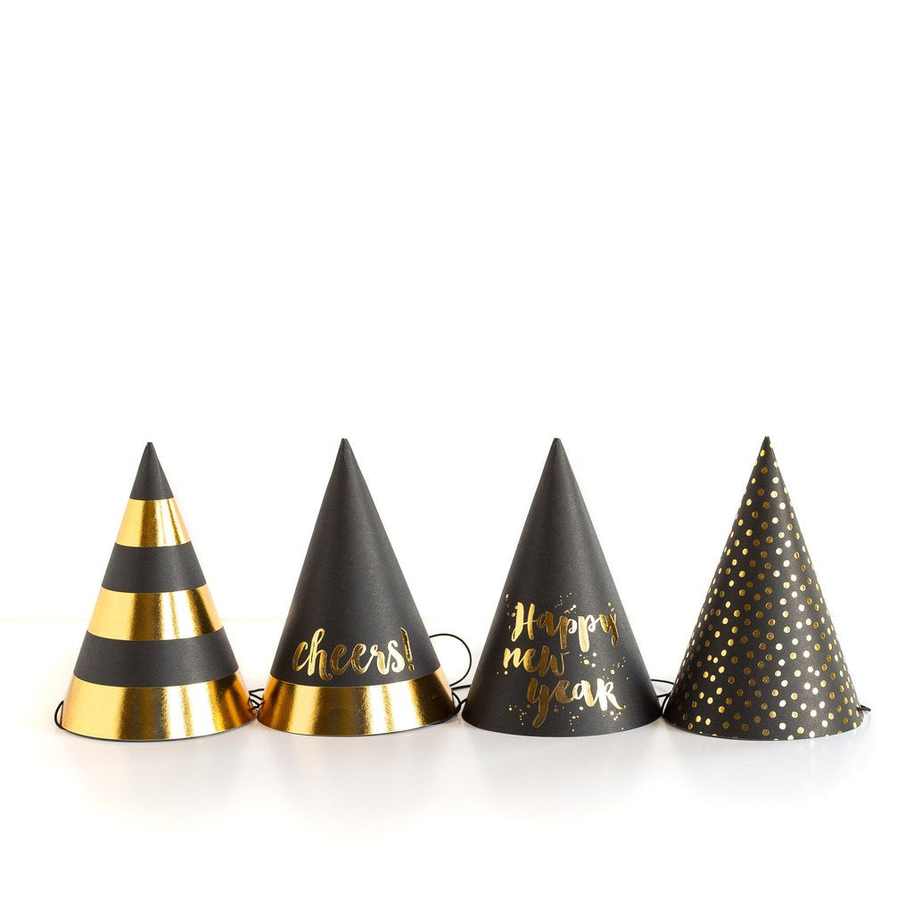 New Year's Eve Party Hats - Party Hats - Set of 8