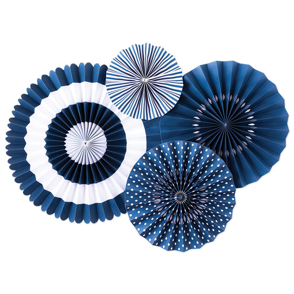 Blueberry Party Fans - Set of 4