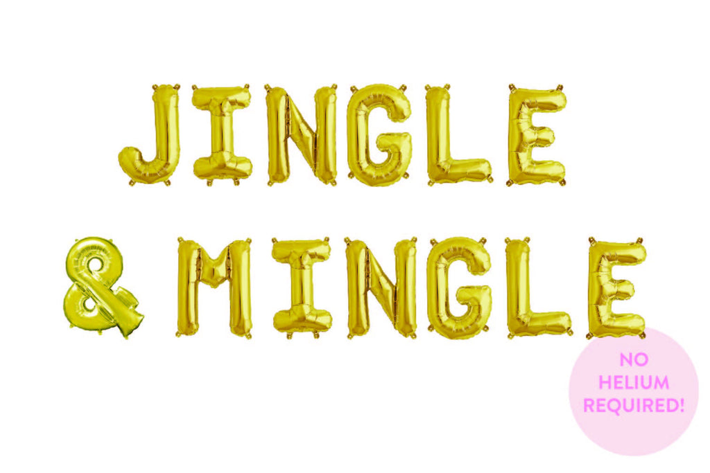Jingle & Mingle Balloon Banner