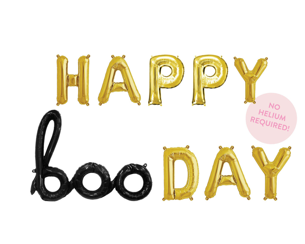 Happy Boo Day Balloon Banner