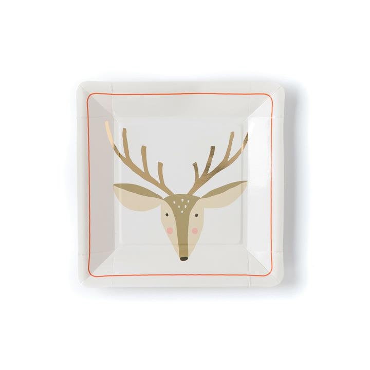 Deer Christmas Plates