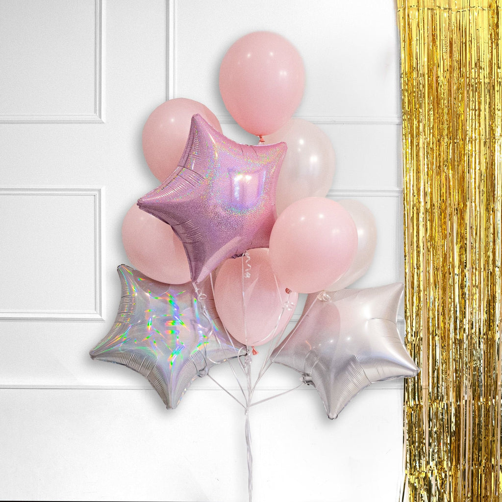 Star Balloon Bundle - Twinkle Twinkle Party Decor - First Birthday Decor - Girl's Baby Shower - Girl's Birthday Decor - Pink Birthday Decor