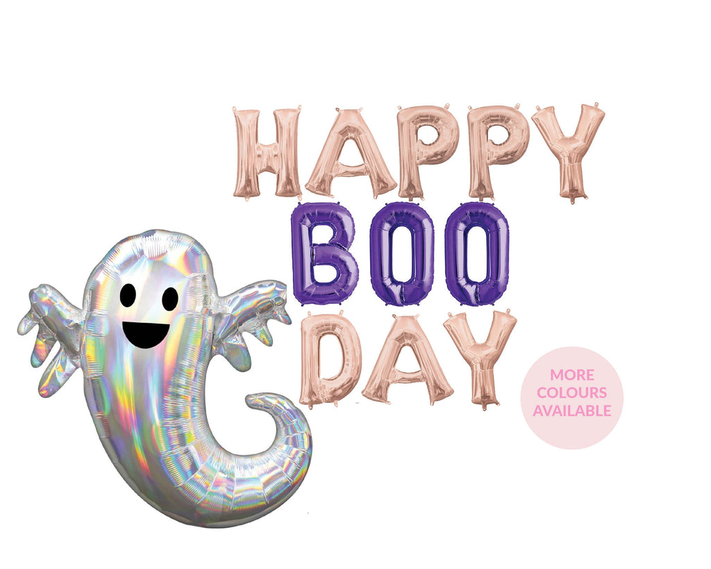 Happy Boo Day Balloon Banner